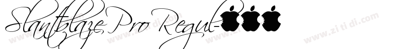 Slantblaze Pro Regul字体转换